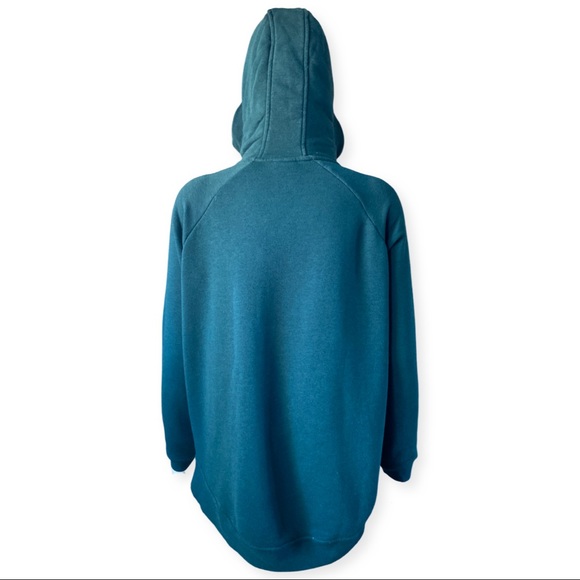 NIKE Dark Green Zip Up Hooded Sweater - Picture 6 of 12